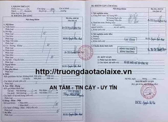 Các cơ sở khám sức khỏe GPLX ở TP HCM